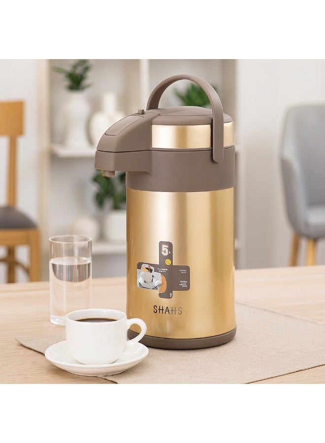 SHAHA Stainless Steel Tea Flask 4L – Elegant & Practical Design - Image 1