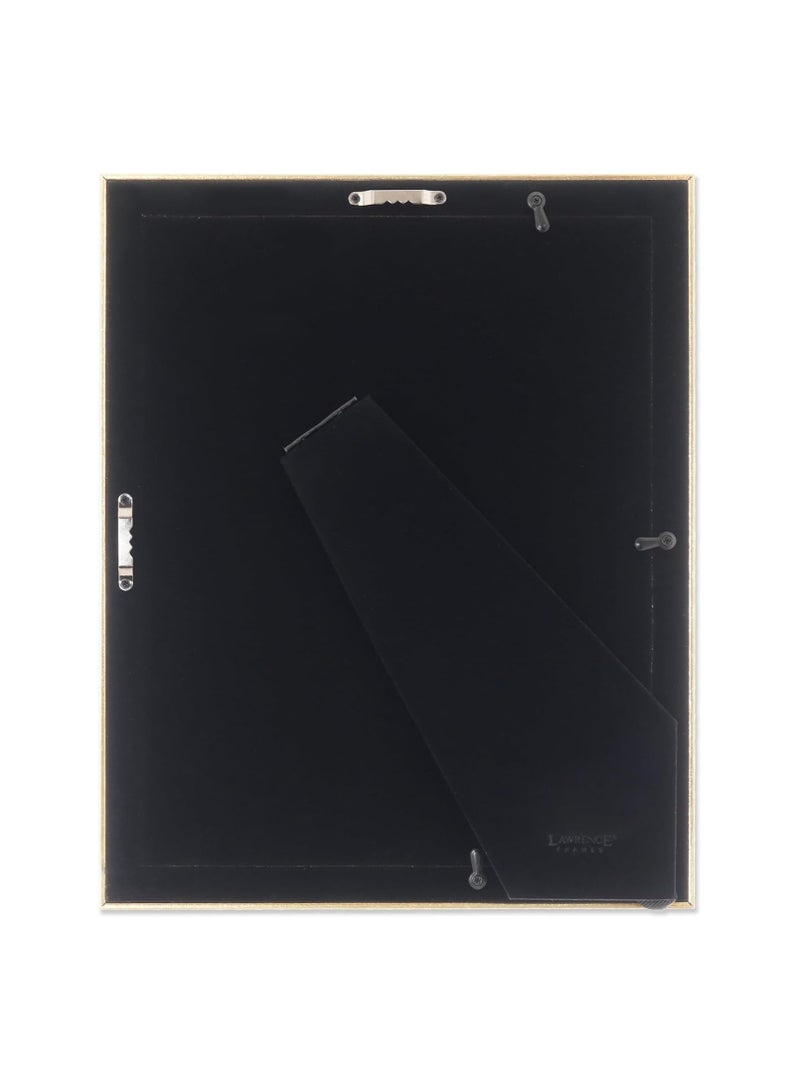 Lawrence Frames 8.5x11 Sutter Burnished Gold Picture Frame (536281) - Image 2