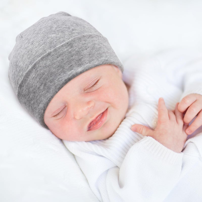 DRESHOW BQUBO 4 Pieces Baby Beanie Newborn Toddler Soft Cute Knit Hat Hospital Hats for Baby Boys Infant Cap Beanies - Image 2