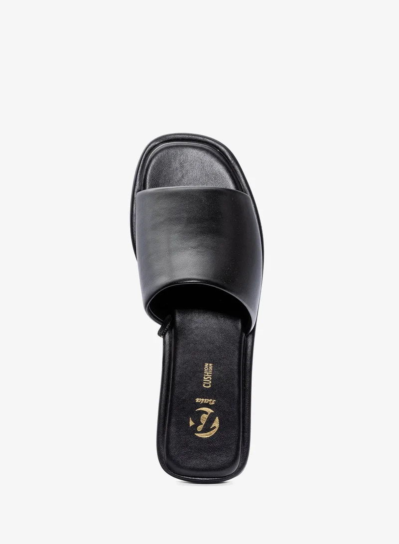 Bata Black Minimal Slide Sandals for Women | Best Price UAE