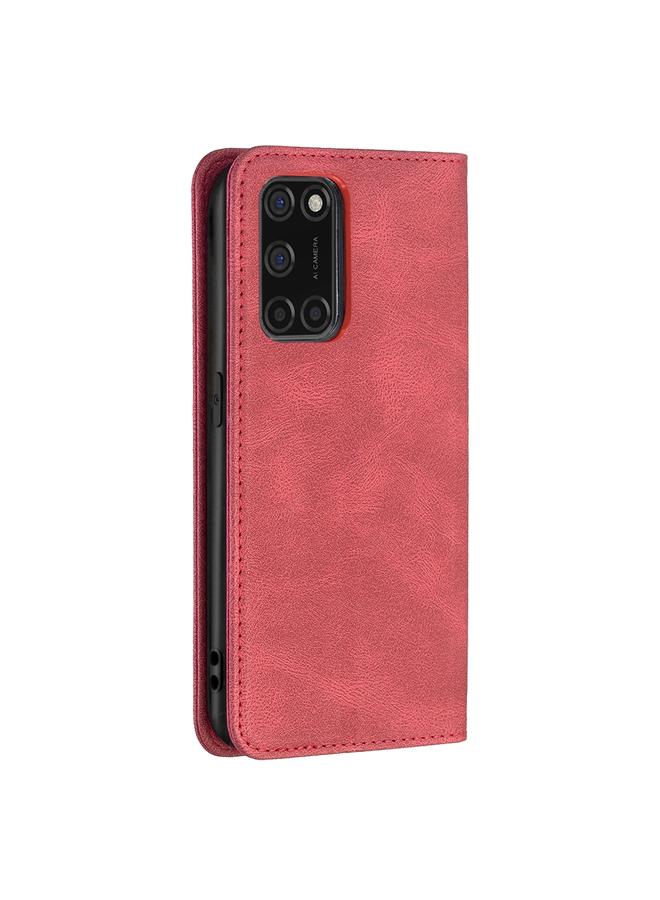S-TOP Case For OPPO A92 / A72 / A52 Magnetic RFID Blocking Anti-Theft Leather Case with Holder & Card Slots & Wallet - Image 3