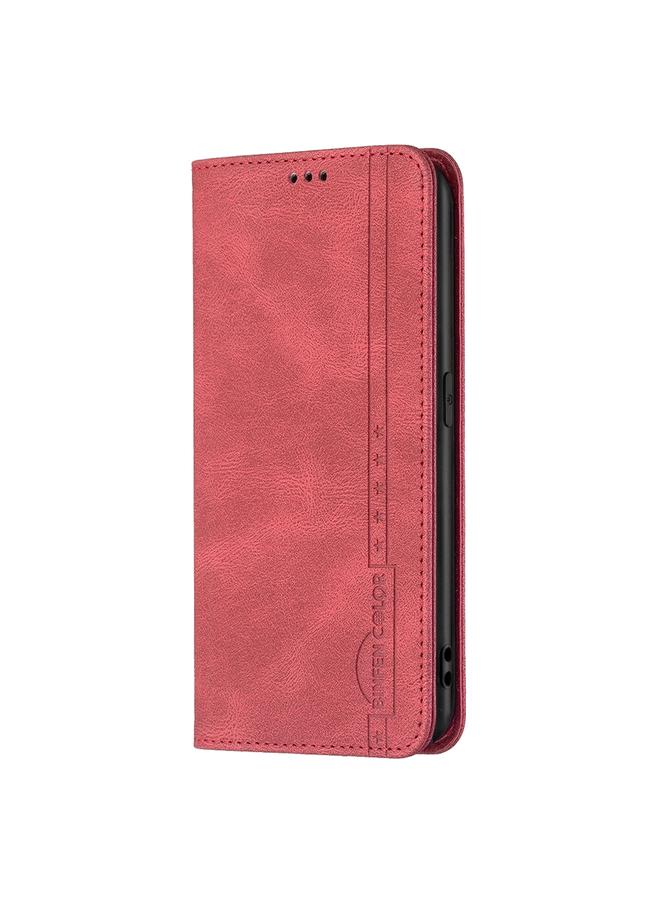 S-TOP Case For OPPO A92 / A72 / A52 Magnetic RFID Blocking Anti-Theft Leather Case with Holder & Card Slots & Wallet - Image 2