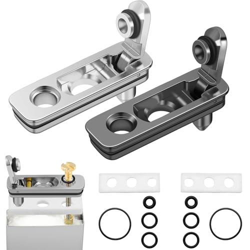 ManTangSun 2 Set Lighter Gasket Seal Metal Lighter Repair Insert Accessories Kit 1Ppcs Cotton Felt Pad with 3Pcs Rubber Seals for Lighter Bottom Seal(Sliver+Black) - Image 1