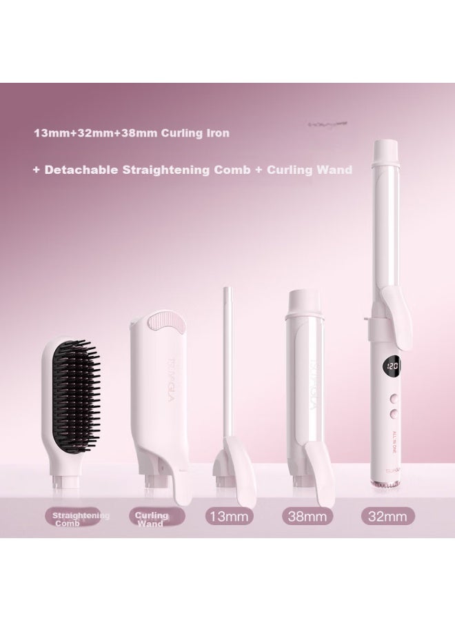 Tsuyagla 32mm Ionic Curling Iron 5-in-1 Automatic Curling And Straightening Wand - Image 1
