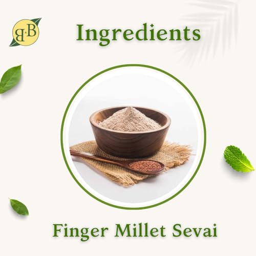 B&B Organics Finger Millet Vermicelli (180 grams)/ Millet Vermicelli/Ragi Sevai - Image 4