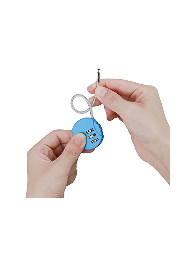 PROMASS 2 Pack Padlock with Numbers, Combination Lock for a Locker Locker Lock Small Padlock for a Locker Strong (Blue,Black) - Image 5