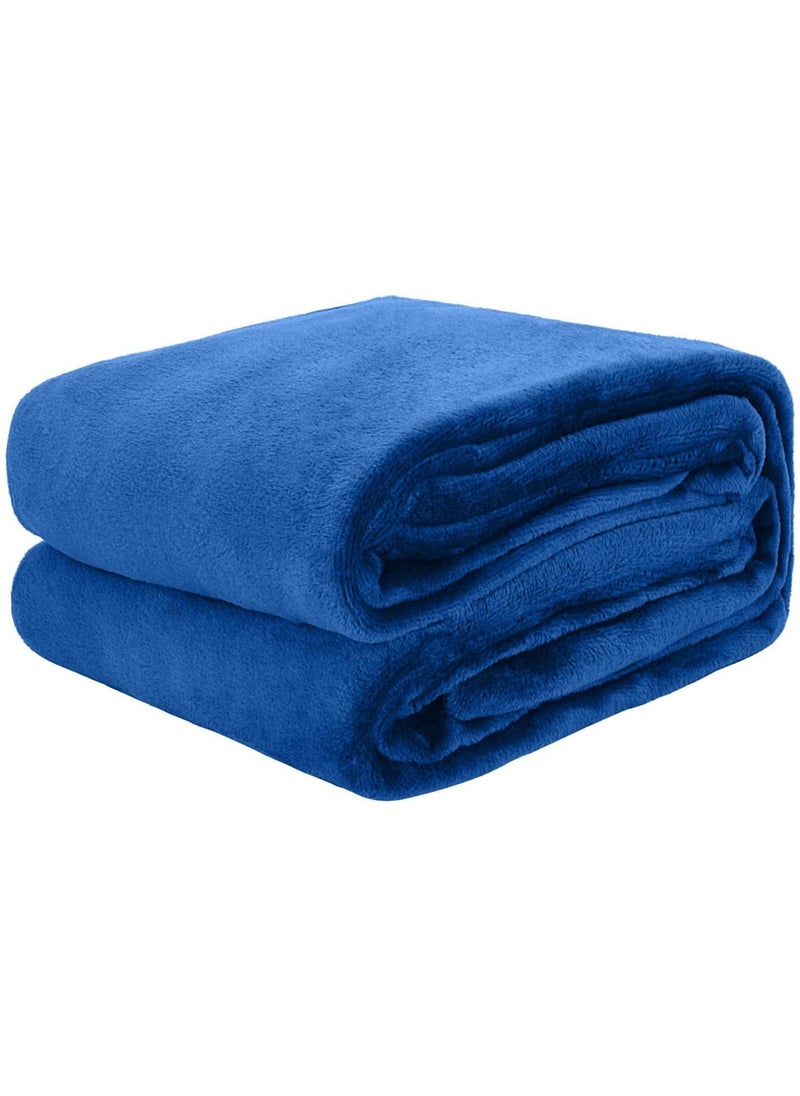 T G H Flannel Fleece Single Size 160x220cm for All Season Fluffy Blanket Warm Bed Blanket Throw for Sofa & Bed Comfortable and Soft Blanket  - Image 1