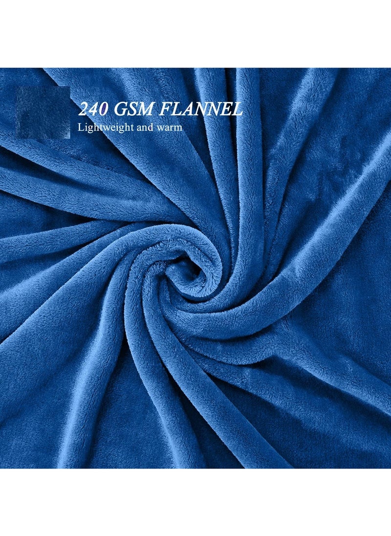 T G H Flannel Fleece Single Size 160x220cm for All Season Fluffy Blanket Warm Bed Blanket Throw for Sofa & Bed Comfortable and Soft Blanket  - Image 3