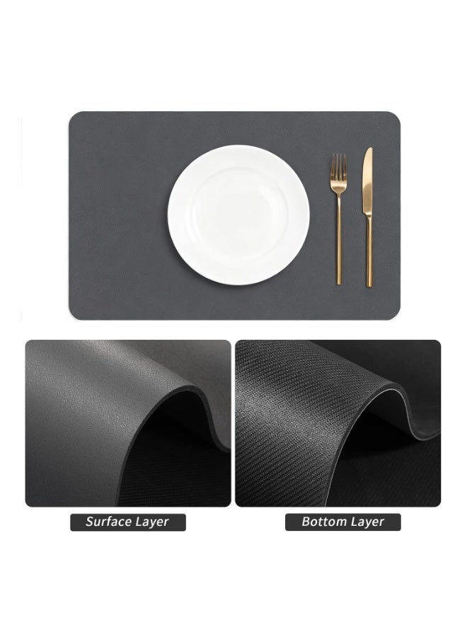 Dish Drying Diatomaceous Earth Coffee Mat, Counter Top Bar Pad, Super Absorbent Drainer, Large Stone Board, Fast Dry for Kitchen Sink, Bathroom- 60*40cm, Dark Grey - Image 1