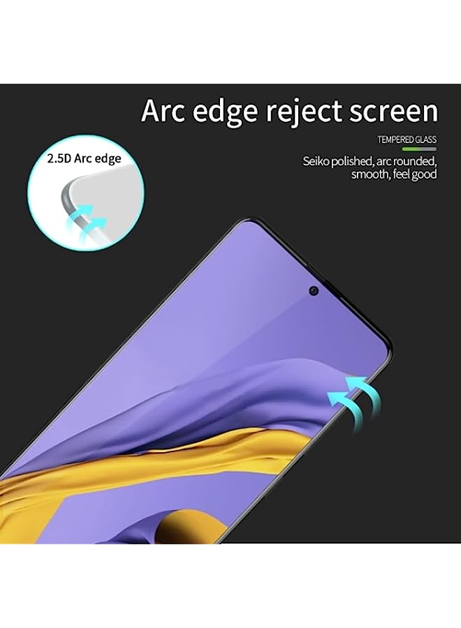 MOFI Tempered Glass Screen Protector Compatible For Galaxy A51 MOFI 9H 2.5D Full Screen Tempered Glass Film Black - Image 5
