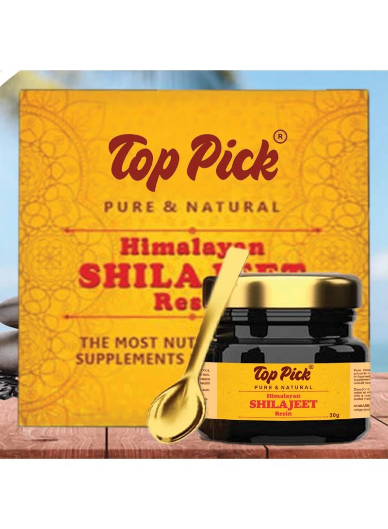 Top Pick Himalayan Shilajit Resin 30g - 100% Pure and Natural