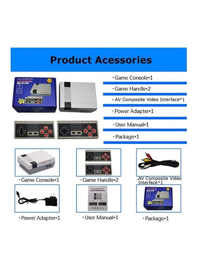Retro Wireless Video Game Console Classic Handheld Mini Pc Game Player Built In 620 Games Dual Controller Av Tv Game Machine For Kidschildrenadult