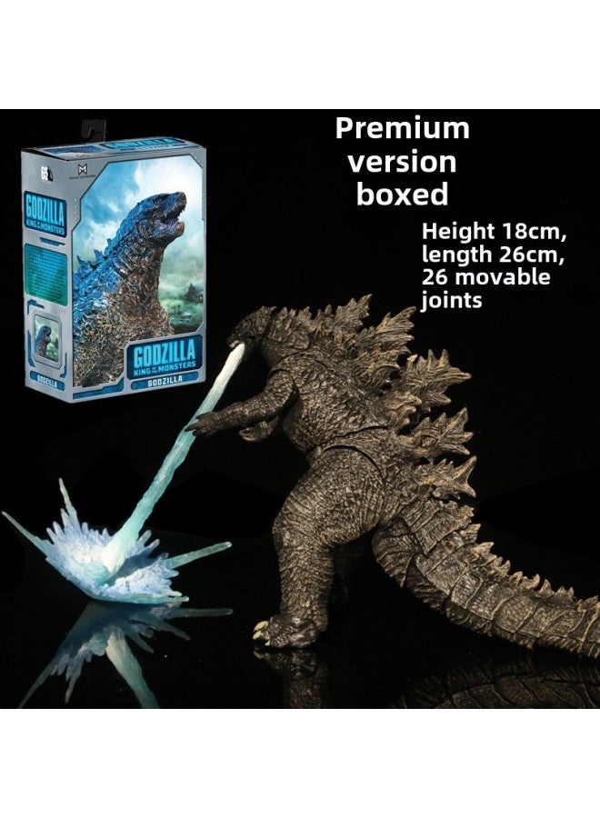 High Quality Edition NECA2019 Godzilla Hand-made Movie SHM Red Lotus Monster Nuclear Energy Jet Model Movable Toy-Color:Red Lotus Godzilla Movie Edition  - Image 5