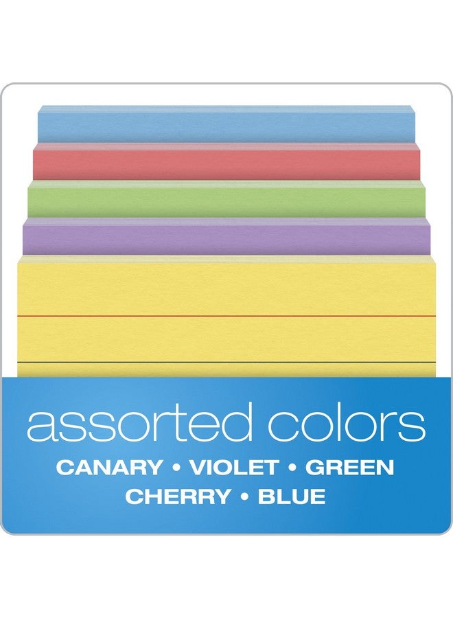 Oxford Half Size Index Cards Assorted Colors 3 X 2.5 Ruled 200 Per Pack (10010) - Image 4