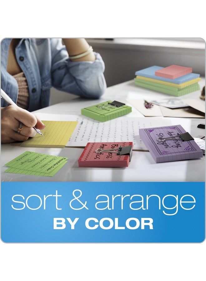 Oxford Half Size Index Cards Assorted Colors 3 X 2.5 Ruled 200 Per Pack (10010) - Image 5