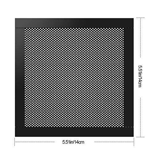 MoKo 140mm Dust Filter for Computer Cooler Fan, [4 Pack] Magnetic Frame PC Fan Dust Mesh PC Cooler Filter Dustproof PVC Cover Computer Fan Grills - Black - Image 5