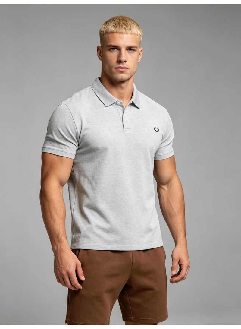 فريد بيري Fred Perry unisex laurel wreath logo Polo shirt, breathable cotton short sleeves, classic loose casual models for men and women. - Image 3