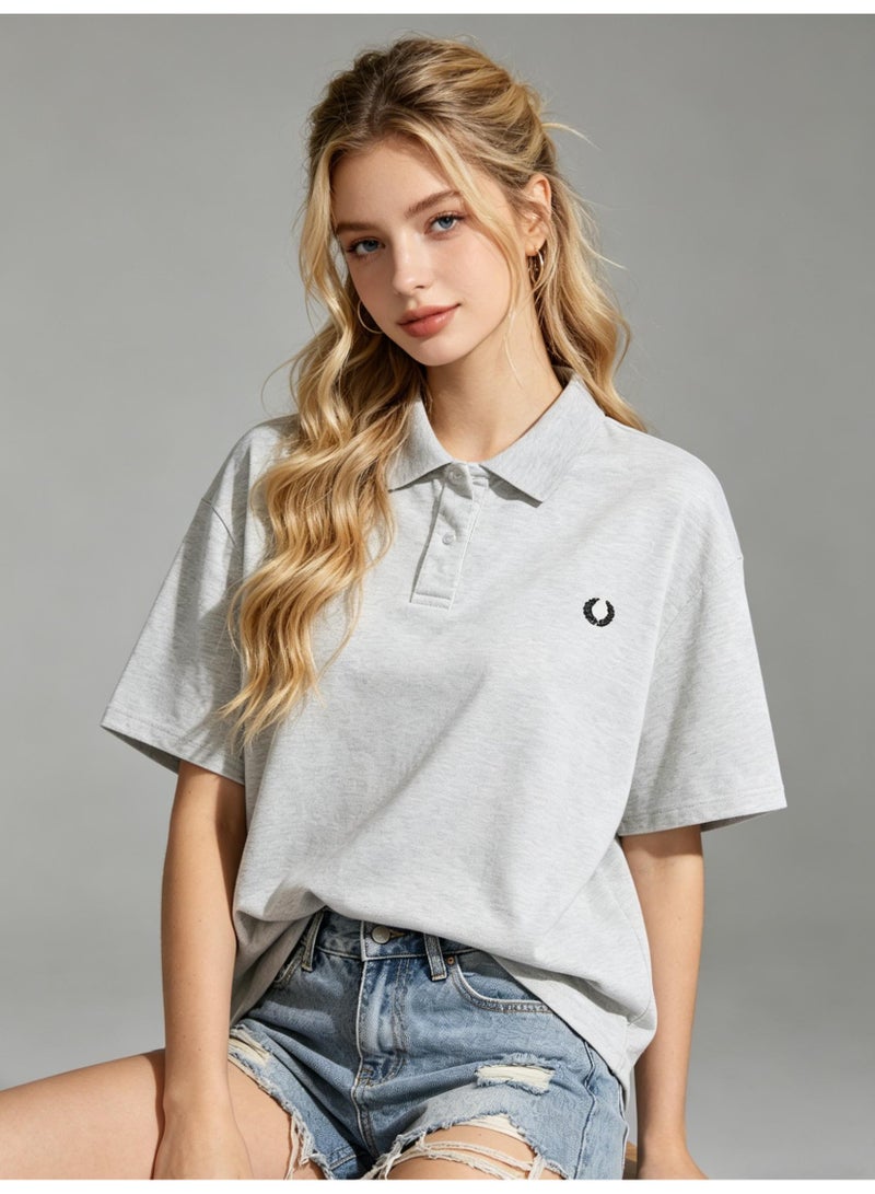 فريد بيري Fred Perry unisex laurel wreath logo Polo shirt, breathable cotton short sleeves, classic loose casual models for men and women. - Image 2
