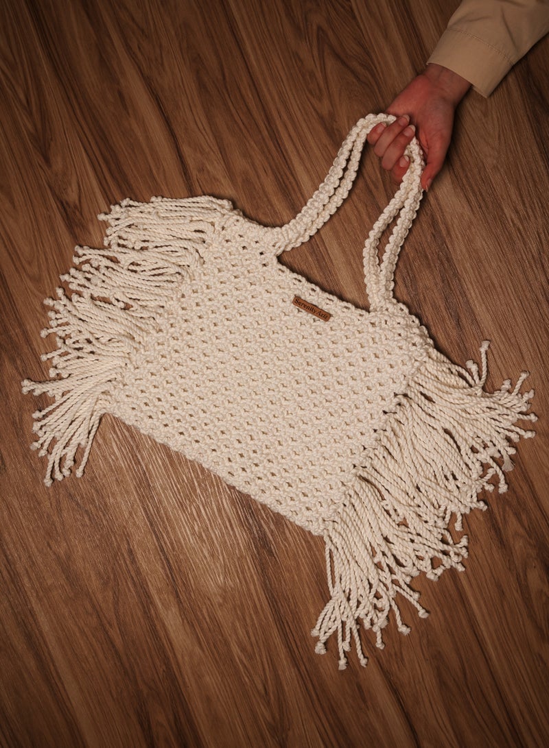 سيرينتي أكسز شنطه كتف بوهو مكرمية - Image 2