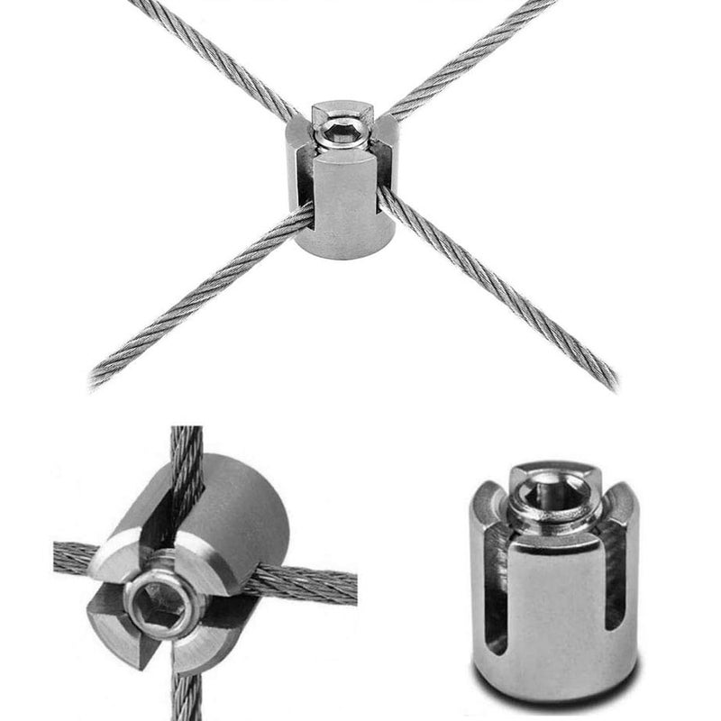 Cross Cable CLAMP Stainless Steel Fastener for Indoor Outdoor (M10 4mm) - Image 4