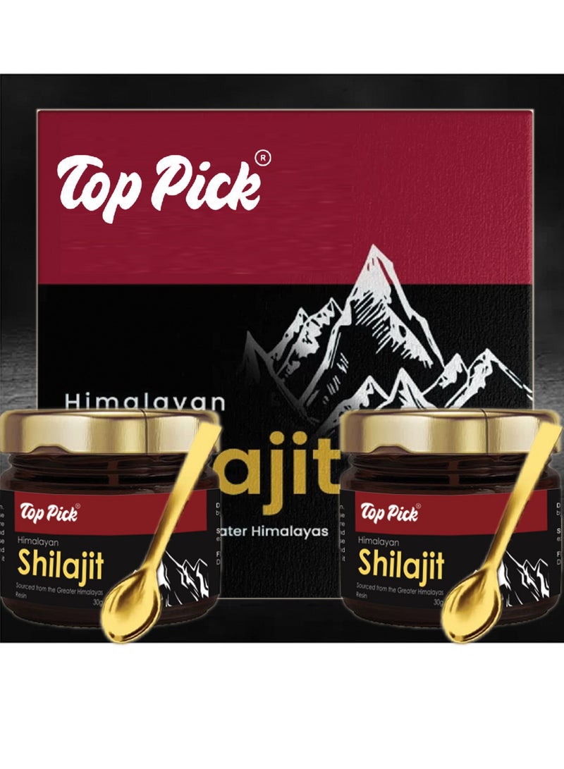 Pure Shilajit from the Great Himalayas - Strength - Endurance and Wellness Pack of 2