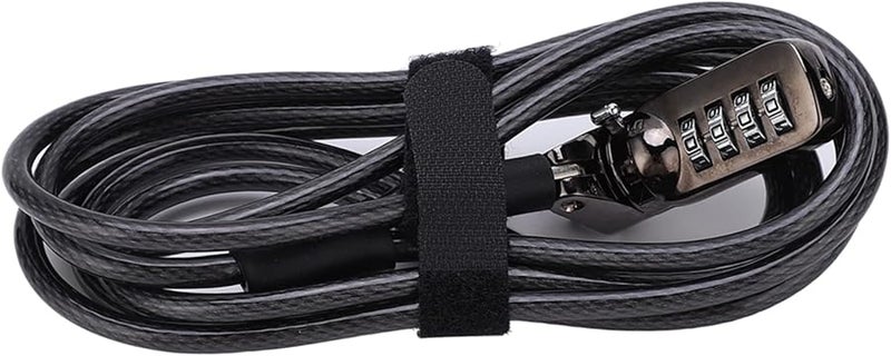 Black Combination Lock for Laptop Computer Desktop Security Cable Keyless Digital Anti Theft - Image 3
