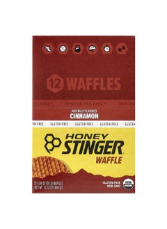 Honey Stinger Honey Stinger, Energy Waffle, Cinnamon, 12 Waffles, 1.06 oz (30 g) Each  - Image 1