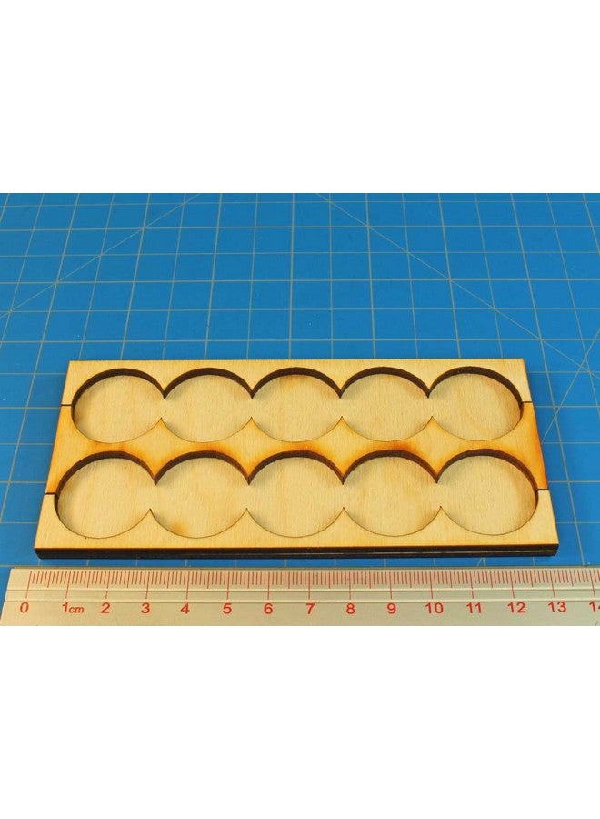 LITKO 5x2 Round Base Formation Rank Tray, 3mm Plywood, 133mm x 62mm - Image 5