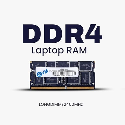 EVM 16GB DDR4 Laptop RAM 2400MHz | SO-DIMM – 1.2V Low Voltage | 260-PIN Pin, Intel & AMD Compatible | High-Speed Laptop Memory Upgrade |10 Year Warranty (EVMT16G2400S86P) - Image 2