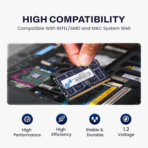 EVM 16GB DDR4 Laptop RAM 2400MHz | SO-DIMM – 1.2V Low Voltage | 260-PIN Pin, Intel & AMD Compatible | High-Speed Laptop Memory Upgrade |10 Year Warranty (EVMT16G2400S86P) - Image 5
