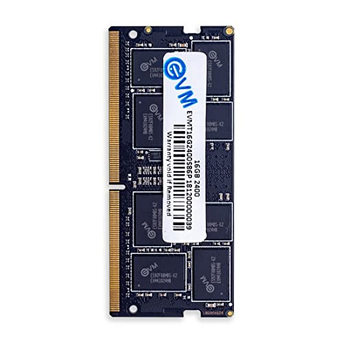 EVM 16GB DDR4 Laptop RAM 2400MHz | SO-DIMM – 1.2V Low Voltage | 260-PIN Pin, Intel & AMD Compatible | High-Speed Laptop Memory Upgrade |10 Year Warranty (EVMT16G2400S86P) - Image 1