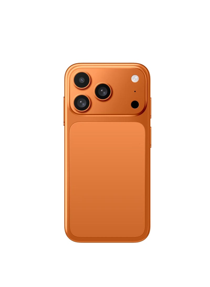 Umiio Mini Smartphone 4-inch Display, 12GB RAM + 512GB ROM, Front and Rear Camera Face Unlock, Dual SIM Wi-Fi GPS Supported Small Mobile Phone Orange - Image 2