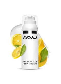 RAU Fruit Acid Cream 17 Floz  Cream with fruit acids AHA BHA hyaluronic acid for blemishes pigment spots mature skin  Cream with Salicylic Acid