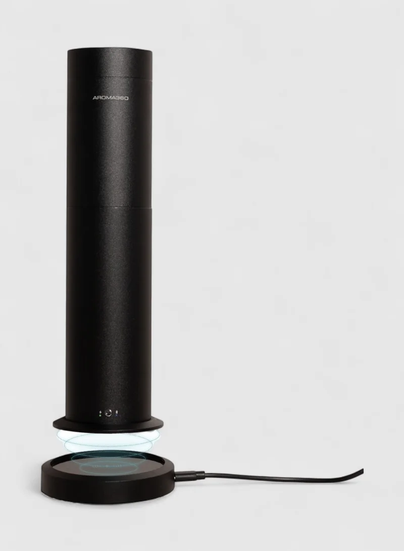 Wireless Pro Essential Oil Diffuser - Portable & Cordless - 600 sq ft Coverage  - Aromatherapy Scent Diffuser  - Air Freshener - Midnight Black