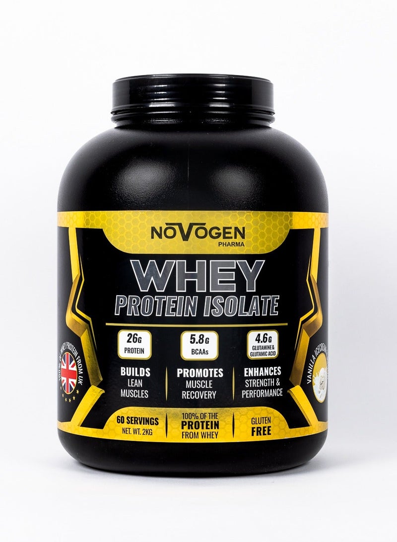 نوفوجين بروتين مصل اللبن المعزول - 60 حصة - آيس كريم الفانيليا - Image 1