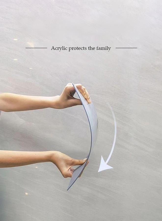 DUNISO 4 Pcs Mirror Wall Sticker, square self adhesive mirror stickers, acrylic mirror tile stickers, suitable for homes, offices, bedrooms, living rooms, bathrooms, doors 30*30cm - Image 2