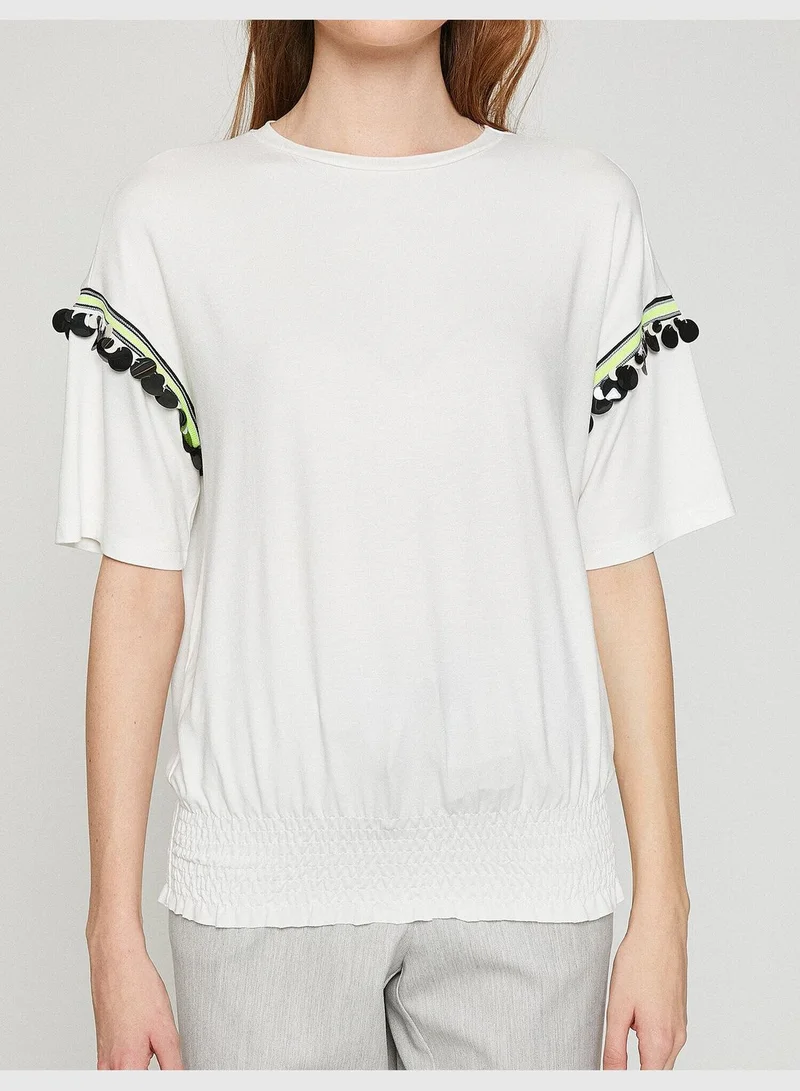 KOTON Crew Neck Short Sleeve T-Shirt