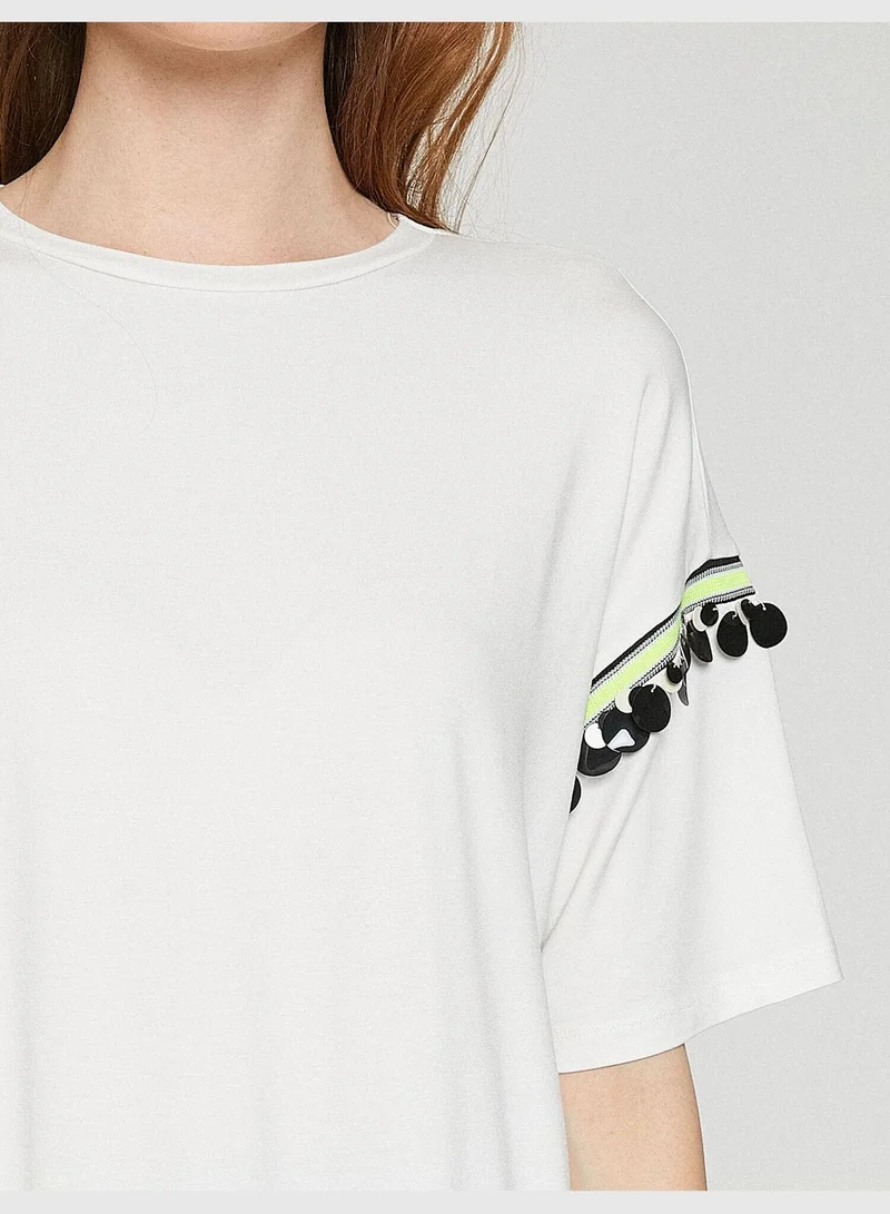 KOTON Crew Neck Short Sleeve T-Shirt