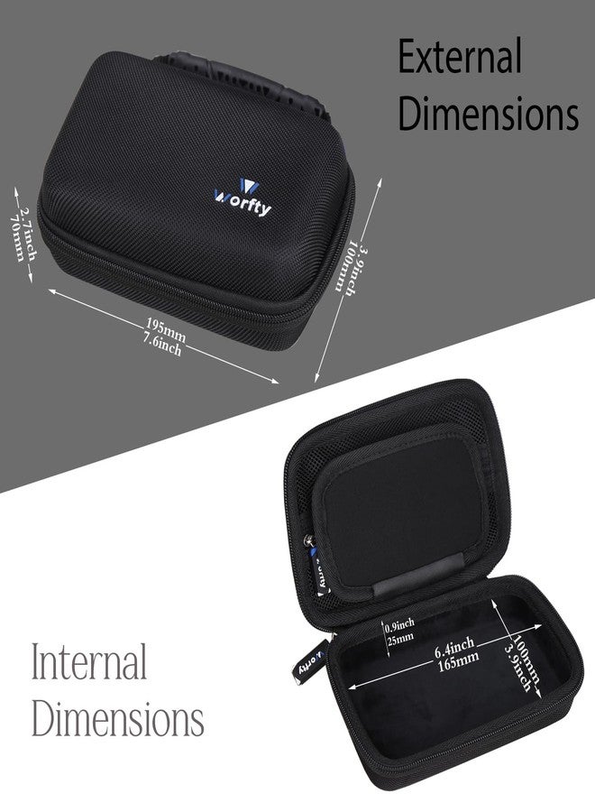 worfty Case for RG Cube/RG CubeXX/Powkiddy RGB30 Handheld Game Console, Hard Travel Carrying Storage Bag (Black) - Image 3