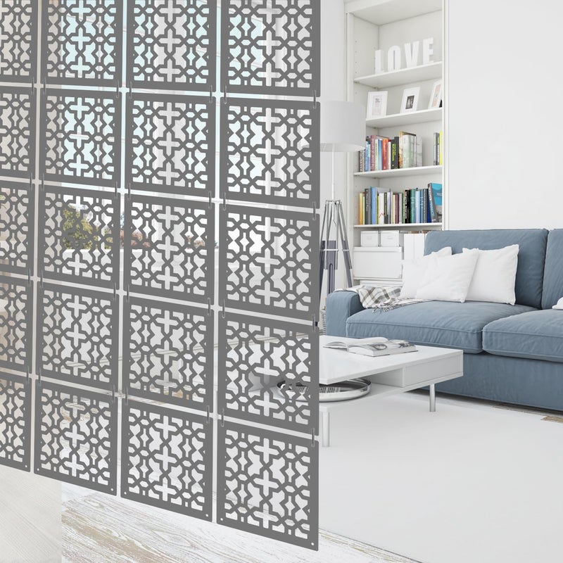Olive Tree Olive Tree 12Pcs Hanging Room Divider Panel Modern Hanging Screen Partition for Home Decoration Living Room 115 x 115 12 PanelsOTD5093  - Image 2