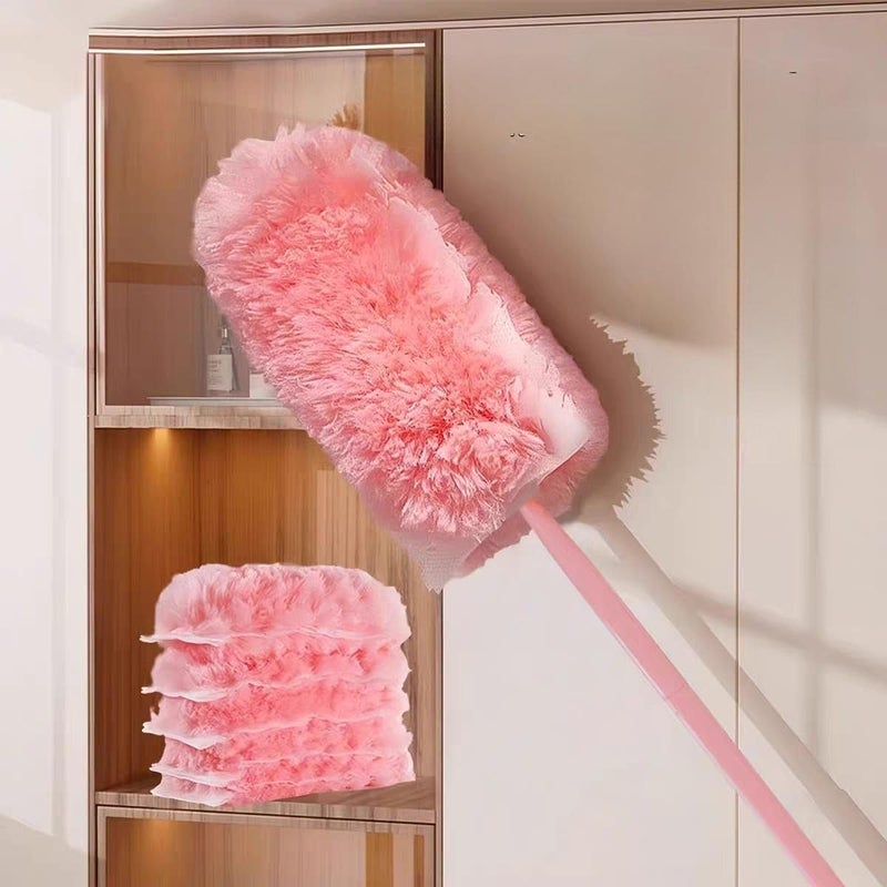Electrostatic Dust Cleaning Brush with Extendable Handle, Lightweight Reusable Duster for Removing Hair, Lint and Dust from Home, Office, Car, Shelves, Screens and Furniture - Image 3