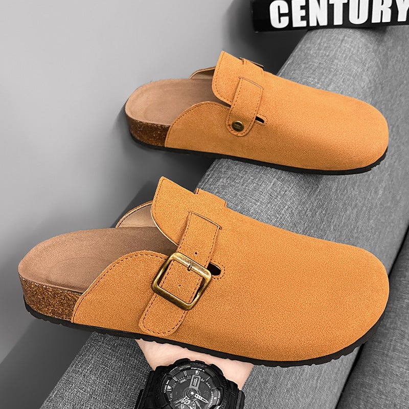 Men's Cork Slip-On Casual Shoes – EVA Sole Leisure Footwear for Youth - Image 3