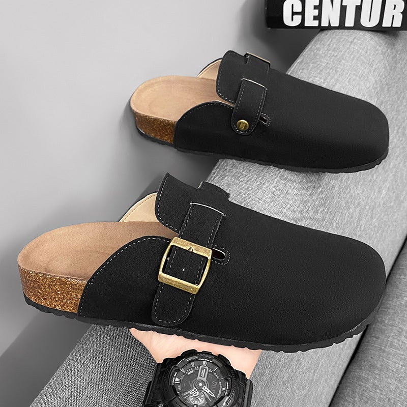 Men's Cork Slip-On Casual Shoes – EVA Sole Leisure Footwear for Youth - Image 4