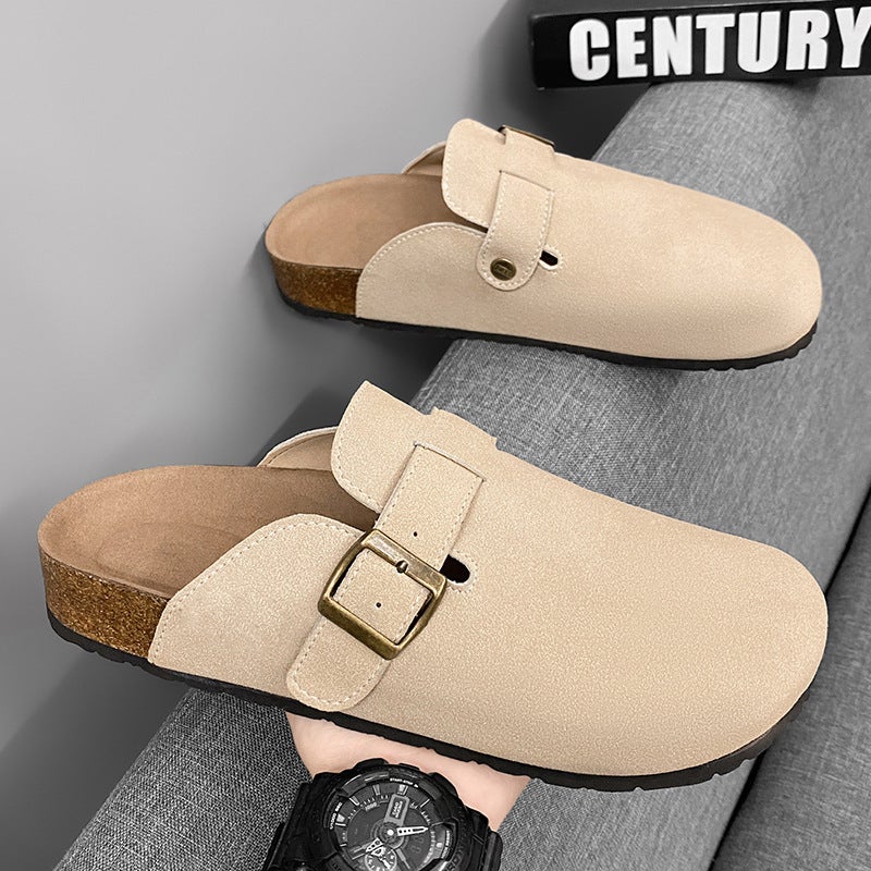 Men's Cork Slip-On Casual Shoes – EVA Sole Leisure Footwear for Youth - Image 2
