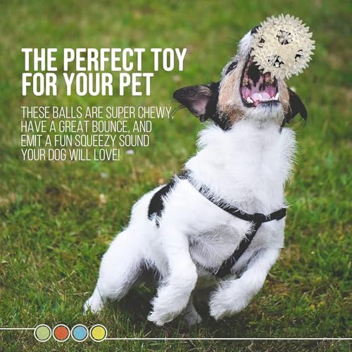 PremiumAV Large Spike Ball Dog Toy – Transparent TPR Rubber Chew Toy for Dogs & Cats, Durable Interactive Bite-Resistant Chew Toy for Aggressive Chewers, Puppy Teething & Play - Image 5