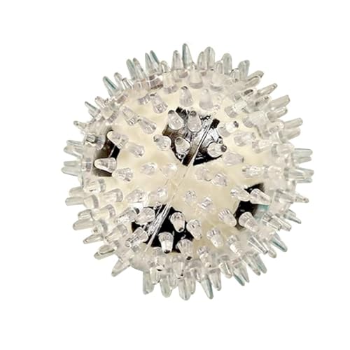PremiumAV Large Spike Ball Dog Toy – Transparent TPR Rubber Chew Toy for Dogs & Cats, Durable Interactive Bite-Resistant Chew Toy for Aggressive Chewers, Puppy Teething & Play - Image 1