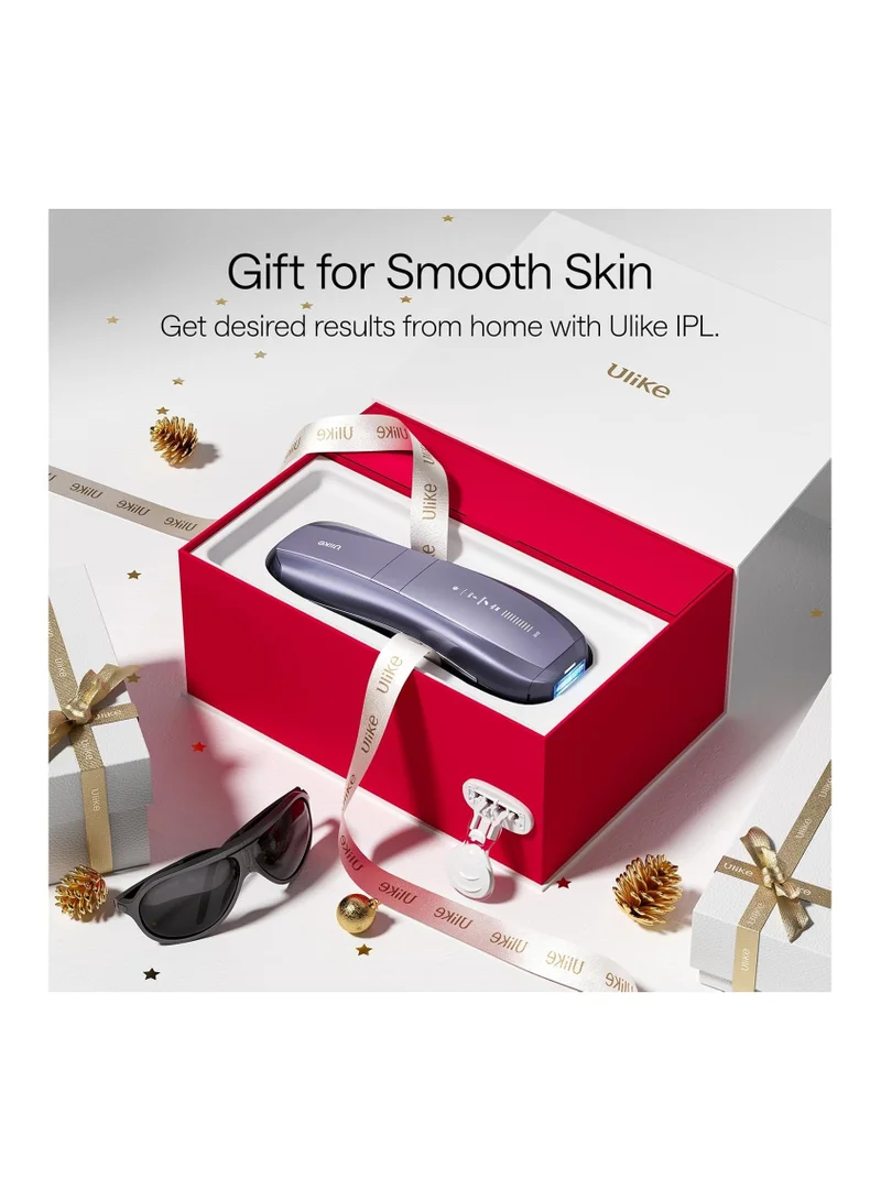 يولايك Ulike Air 10 IPL Laser Hair Removal device for Women & Men/IPL device, 65°F Ice-Cooling, Dual Lights, Skin Sensor & SHR Mode for Nearly Painless, Long-Lasting Hair Removal, Purple