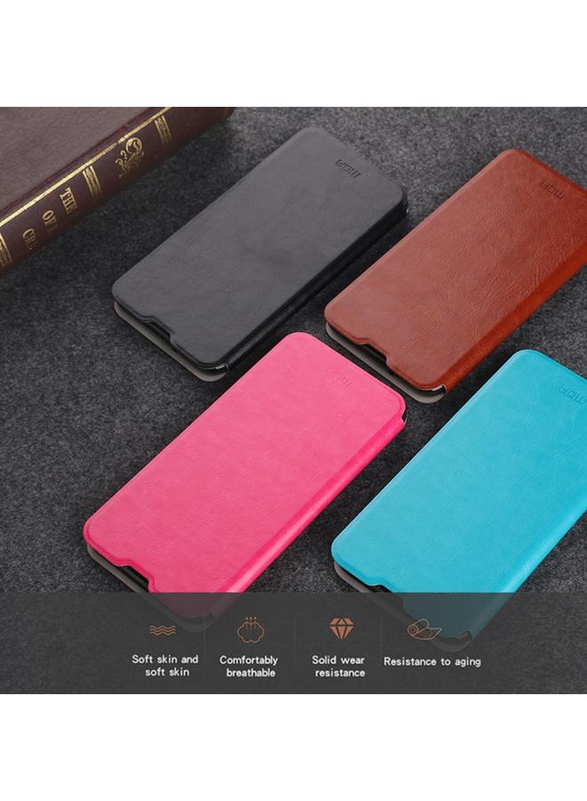 موفي جراب لهاتف Huawei P30 من سلسلة Rui، جراب جلدي كلاسيكي قابل للطي مع دعامة مدمجة بلوحة فولاذية شاملة - Image 4