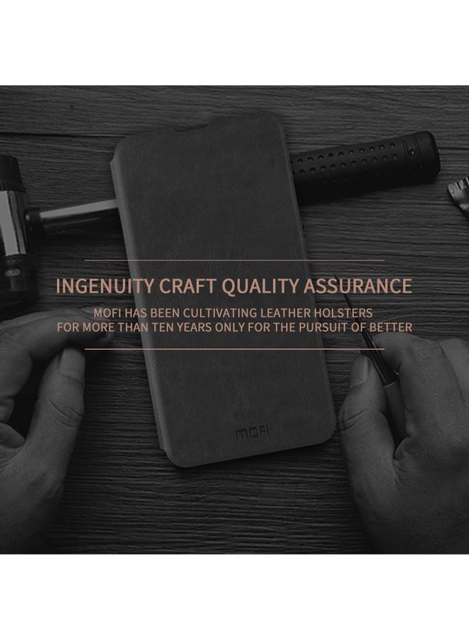 موفي جراب لهاتف Huawei P30 من سلسلة Rui، جراب جلدي كلاسيكي قابل للطي مع دعامة مدمجة بلوحة فولاذية شاملة - Image 5