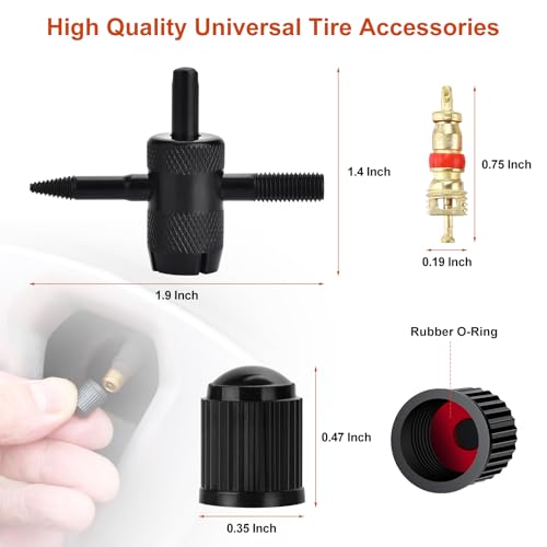 Wykodra Tire Repair Kit with Tire Plug & Rubber Nail Solutions, Tire Screw Plug Kit with Screwdriver, Professional Heavy Duty Emergency Flat Tire Repair for Car, Truck, Motorcycle, Tractor, Mower, Wheelbarrow - Image 5